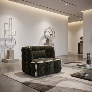 Poltrona Chesterfield Moderna <span class=keywords><strong>di</strong></span> Lusso <span class=keywords><strong>Fen</strong></span> <span class=keywords><strong>Di</strong></span>, Set Singolo Reclinabile per il Relax, Divano Letto Modulare con Imbottitura in Spugna e Rivestimento in Tessuto - Product Image 1