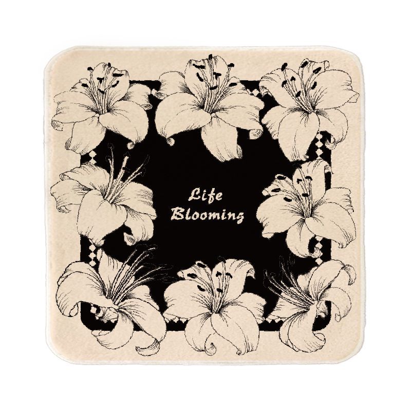 Flower Garden Secret Realm Shallow Rectangular Seat Cushion