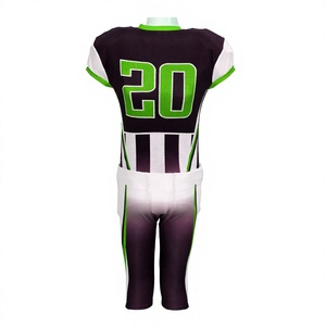 Uniforme de Fútbol Americano LONG MISSION INDUSTRY para Hombre, Sublimado, Transpirable, 100% Poliéster, Ropa de Práctica para Adultos, Verde - Product Image 2