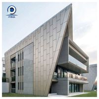 Système de mur rideau en verre Prima en alliage d'aluminium courbé, léger, ignifuge, durable, personnalisé, moderne, pour villa et hôtel