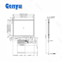 3.5 "IPS LCD 320x240 TFT LCD Module 3.5 pouces IPS écran tactile capacitif haute luminosité 1000nits TFT LCD affichage