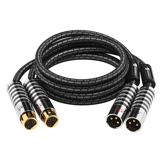 High Quality OCC Dual Xlr Male to Female Audio Video Cable for Microphone Amplifier Stereo Jack XLR Balanced Audio Cable