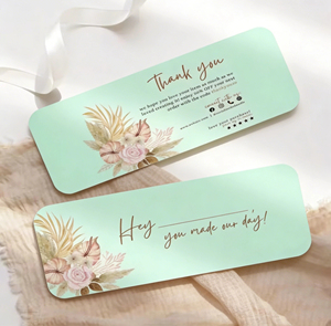 Tarjetas de Agradecimiento de Papel Recubierto para Pedidos de Joyería de Diseño Exclusivo para Pequeñas Empresas, Impresión Perfecta en Tapa Dura - Product Image 6