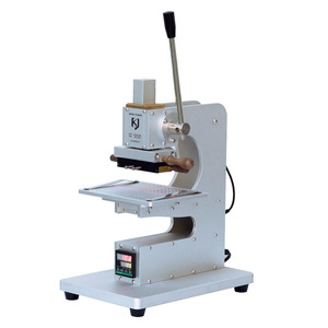 Máquina de prensado térmico manual multiusos para cuero con deslizador de posicionamiento, tipo mecánico, CA 220 V - Product Image 1