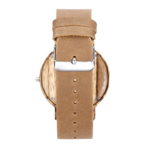 TJW luxe affaires <span class=keywords><strong>Style</strong></span> montre à Quartz pour hommes 46mm rond boîtier en bois Seiko mouvement pointeur cadran affichage hommes mode charme - Product Image 3