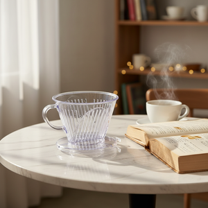 Filtre à café en plastique poreux épaissi résistant aux hautes températures, <span class=keywords><strong>extraction</strong></span> uniforme, pour le café filtre, réutilisable - Product Image 1