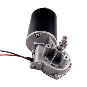 Motorreductor de CC de 12V 24V de alto par con caja de engranajes de tornillo sin fin, motorreductor de CC eléctrico de 76mm personalizado - Product Image 4