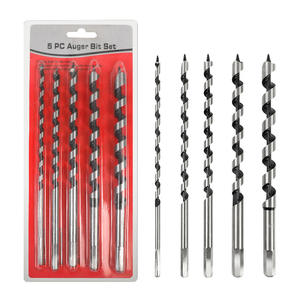 Juego de brocas endurecidas extendidas de 5 piezas para taladrado de madera, sierra perforadora y escariador manual para carpintería transfronteriza - Product Image 2