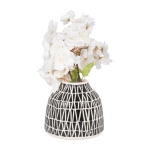 Vaso in ceramica con design moderno per soggiorno, vaso decorativo per fiori per casa, camera da letto, ufficio, scrivania - Product Image 3