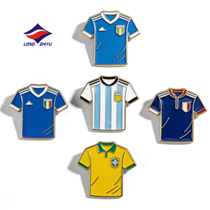 Spilla da bavero in lega di zinco a caldo, regali souvenir, spilla smaltata sportiva personalizzata 3D, spille distintive per Judo, Rugby, Basket, Calcio - Product Image 3