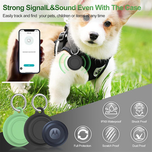 Custodia Protettiva Impermeabile in Silicone Personalizzata per Localizzatore GPS, Collare per Cani, con Portachiavi - Product Image 5