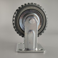 CMCL Roues pivotantes de 5 "x 2" Roue pivotante de 6 pouces avec frein Roulettes industrielles antidérapantes à plaque robuste