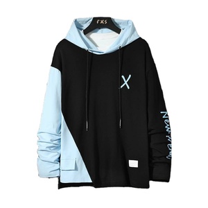 All'ingrosso abbigliamento da <span class=keywords><strong>uomo</strong></span> tirate su T-shirt da <span class=keywords><strong>giovane</strong></span> maglione da adolescente alla <span class=keywords><strong>moda</strong></span> Patchwork maglione da <span class=keywords><strong>uomo</strong></span> con cappuccio - Product Image 1