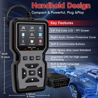 Herramienta de Diagnóstico OBD2 Profesional - Lector/Reiniciador de Códigos de Alto Rendimiento, Flujo de Datos en Tiempo Real, Sin Necesidad de Batería, Interfaz USB