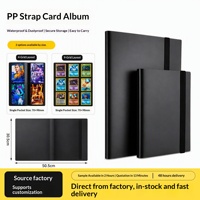 Album de cartes 9 compartiments en PP imprimé UV avec design de dossier, grande capacité pour cartes à collectionner TCG Pokémon, rangement personnalisable