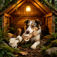 Jouet à mâcher pour chien en bambou et TPR en forme de canard, personnalisable, écologique, en gros, avec corde interactive