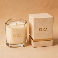Vases à bougies personnalisés de luxe, style nordique, marque privée, uniques, 8oz 10oz, vides, en verre, pour bougies parfumées