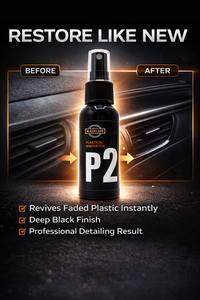 Restaurateur de Plastiques Automobiles 50ML - Rénovateur de Garnitures, Réparation des Rayures, Brillance Intense et Protection UV pour Voitures Neuves et Anciennes - Product Image 4