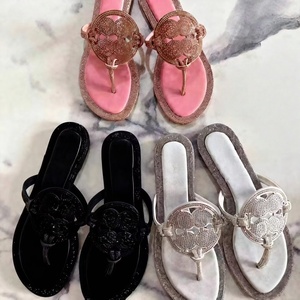 Sandalias Planas de Lujo con Pedrería para Mujer 2026, Parte Superior de Gamuza Transpirable, Chanclas de Playa, Zapatos Casuales de Verano para Exteriores para Damas - Product Image 6