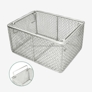 Cestello 304 316 in maglia intrecciata in acciaio inossidabile per attrezzatura industriale armadietto dispensa pulizia rete metallica cestello - Product Image 1