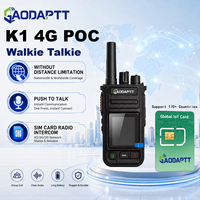 Radio portable GaodaPTT 4G POC Walkie Talkie K1 LTE Global PTT à portée illimitée, interphone double carte SIM, personnalisation logicielle