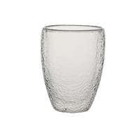 Tasse à café isotherme faite à la main écologique réutilisable 160ml/240ml à double paroi en verre transparent
