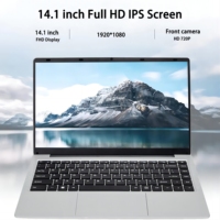Laptop 14 inci 512g RAM 1tb, harga terbaik mulus bisnis Laptop kantor Intel grafis Panel IPS kamera 128gb