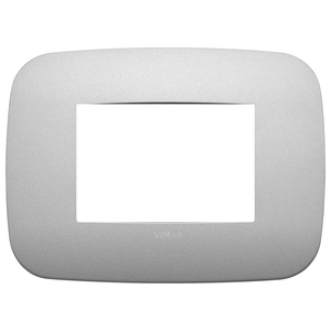 Vimar Wall <b>Switch</b> Plate Matt Silver 12.75x9.5 Cm - Product Image 1