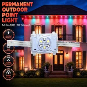 ไฟพิกเซลแบบติดราง DC48V Rgbw 6 Led ความยาว 200 ฟุต 300 ฟุต 500 ฟุต กันน้ำ IP68 สำหรับภายนอกอาคาร ไฟตกแต่งหลังคา ไฟคริสต์มาส - Product Image 1