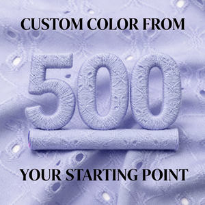 Tissu jacquard en jersey extensible en polyester personnalisé, léger, à motifs floraux, avec trous d'aération, soluble à l'eau, avec logo pour robe - Product Image 5