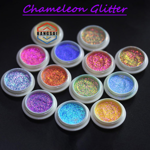 Ensemble de poudre scintillante Aurora Chameleon, paillettes multicolores irisées pour l'art des ongles, la résine époxy, le savon, la bougie, les travaux manuels DIY, pigment - Product Image 1