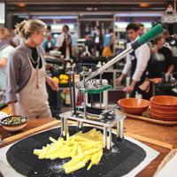 Machine à découper les frites en acier inoxydable de haute qualité, neuve, à dents de loup, manuelle, pour faire des chips de pommes de terre, marque FUWODA 1