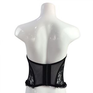 Gros Femmes noir Sans Bretelles Matures Haut Corset Dentelle Volants Bustier Armatures Sexy Crop Top <span class=keywords><strong>Lingerie</strong></span> - Product Image 4