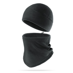 Ensemble bonnet et <span class=keywords><strong>cache</strong></span>-<span class=keywords><strong>cou</strong></span> unisexe en polaire coupe-vent, <span class=keywords><strong>masque</strong></span> facial chaud pour hommes et femmes par temps froid - Product Image 3