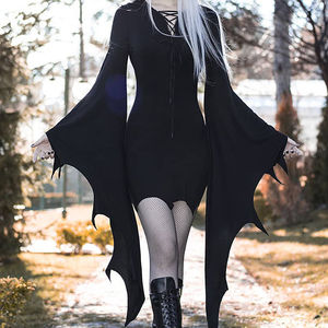 Costume de cosplay elfe de la forêt médiévale pour femmes, <span class=keywords><strong>robe</strong></span> gothique vintage à capuche fine Nienna, <span class=keywords><strong>robe</strong></span> de fête d'Halloween et de carnaval - Product Image 1