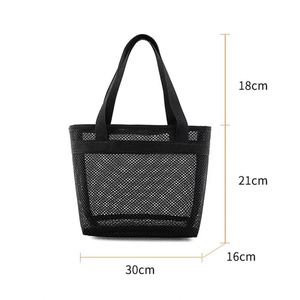 <b>Large</b> Travel <b>Bag</b> Organization Storage <b>Bag</b> Reusable Eco Clothing Portable Outdoor <b>Beach</b> Mesh Pouch Bathroom Wash <b>Bag</b> - Product Image 6