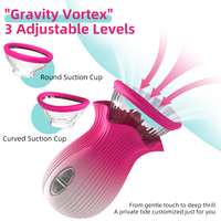 Saugender Vakuum-Vibrator mit Zungenstimulation, Klitoris-Massagegerät, APP-Steuerung, Sauger für G-Punkt und Brustwarzen-Stimulator, Sexspielzeug für Frauen