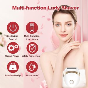 Mini Portable Women's Rotating <b>Disc</b> Epilator Electric Lady Shaver IPX6 Waterproof Rechargeable Body Hair Removal for Household - Product Image 2