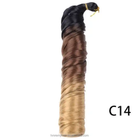 Extensions de cheveux synthétiques Yaki pré-étirées 22 pouces, boucles françaises, 150g, fibre haute température, cheveux courts pour tressage au crochet, boucles françaises
