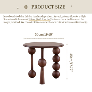 <span class=keywords><strong>Tavolino</strong></span> Rotondo Scultoreo in Legno di Frassino, <span class=keywords><strong>Tavolino</strong></span> da Caffè di Lusso per Villa, <span class=keywords><strong>Tavolino</strong></span> Laterale Moderno con Gambe a Sfera Organica - Product Image 5