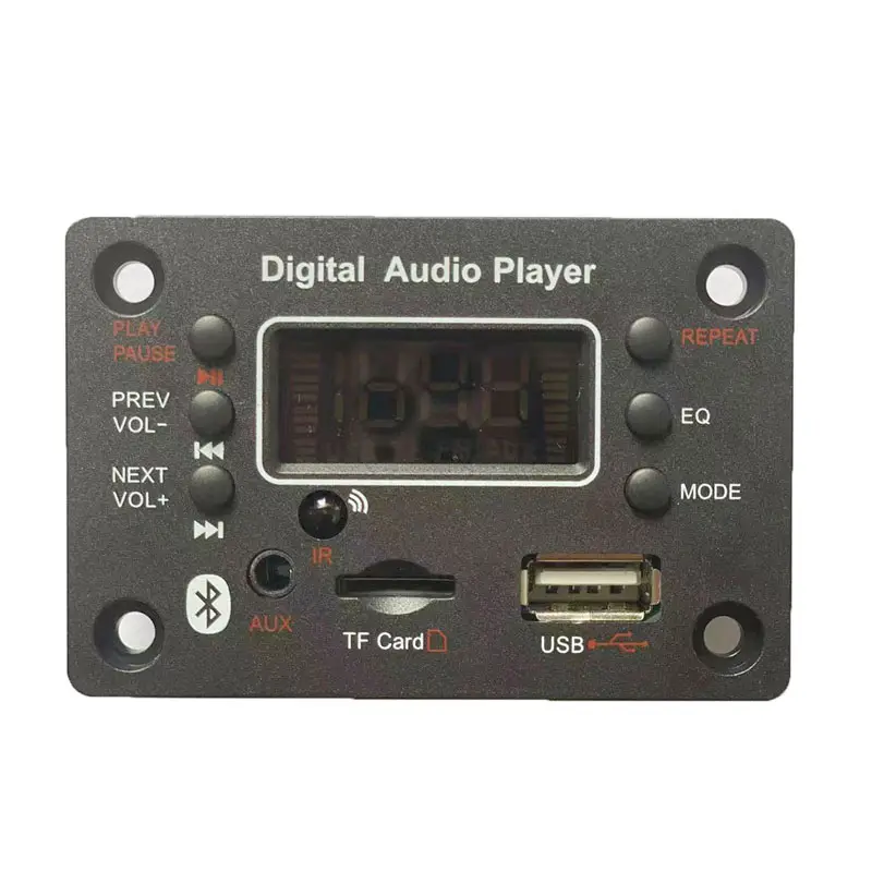 Color Screen 5V /12V MP3 WMA WAV Decoder Board Bluetooth 5.0 Wireless Audio Module USB AUX TF FM Radio For Car accessories