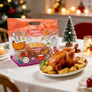 Bolsas de Aluminio para Alimentos con Cierre y Asa, Impresión Personalizada OEM, Aptas para Microondas, Antivaho, para Empacar Pollo - Product Image 5