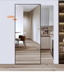 La fábrica de marcos de baño proporciona un sistema de puerta de vidrio <span class=keywords><strong>sin</strong></span> rieles y un perfil de puerta de espejo deslizante para armario - Product Image 6