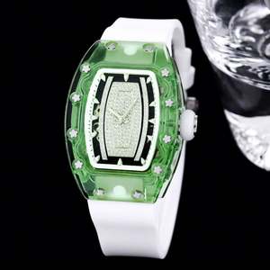 Reloj Tourbillon Transparente con Detalles de Diamantes, Reloj de Lujo Moderno para Eventos de Gala, Fiestas de Moda, Reloj de Estilo de Vida Premium - Product Image 1