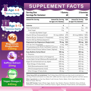 Gummies per Bambini Senza Melatonina con Magnesio Glicinato, Vitamina D3, L-Teanina e Omega <span class=keywords><strong>3</strong></span>, Etichetta Privata OEM, 60 Orsetti Gommosi - Product Image 2
