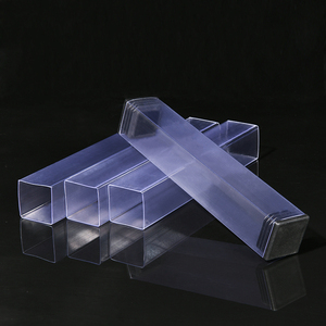 Transparentes PVC-Vierkantrohr, Unzerbrechliches Starres Kunststoffrohr für Verpackungsbox-Präsentation, Maßgefertigte Größen - Product Image 3