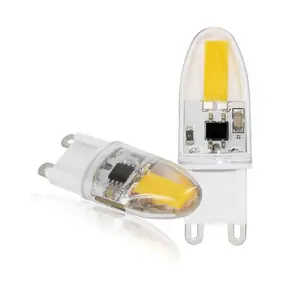 Dimmable G9 dẫn bóng đèn cao lumen dẫn G4 bóng đèn acdc12v 5W Silicone G9 G4 dẫn bóng đèn