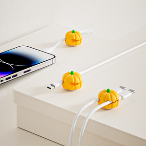 Organizzatore di Cavi a Forma di Zucca in TPR a 2 Canali, Gestione Cavi USB, Portacavi - Product Image 3