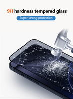 Protection d'écran en verre trempé pour iPhone 12 13 14 15 16 17 18 Pro Max, anti-espionnage à 360 degrés, installation facile