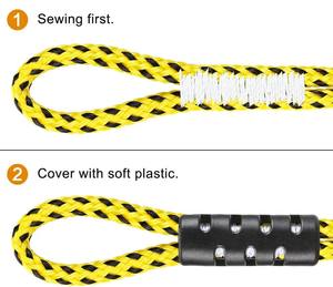 Selewell เชือกหอคอยแบบถักทนทาน, เชือกลากกระดานโต้คลื่นสำหรับกีฬาทางน้ำ - Product Image 3